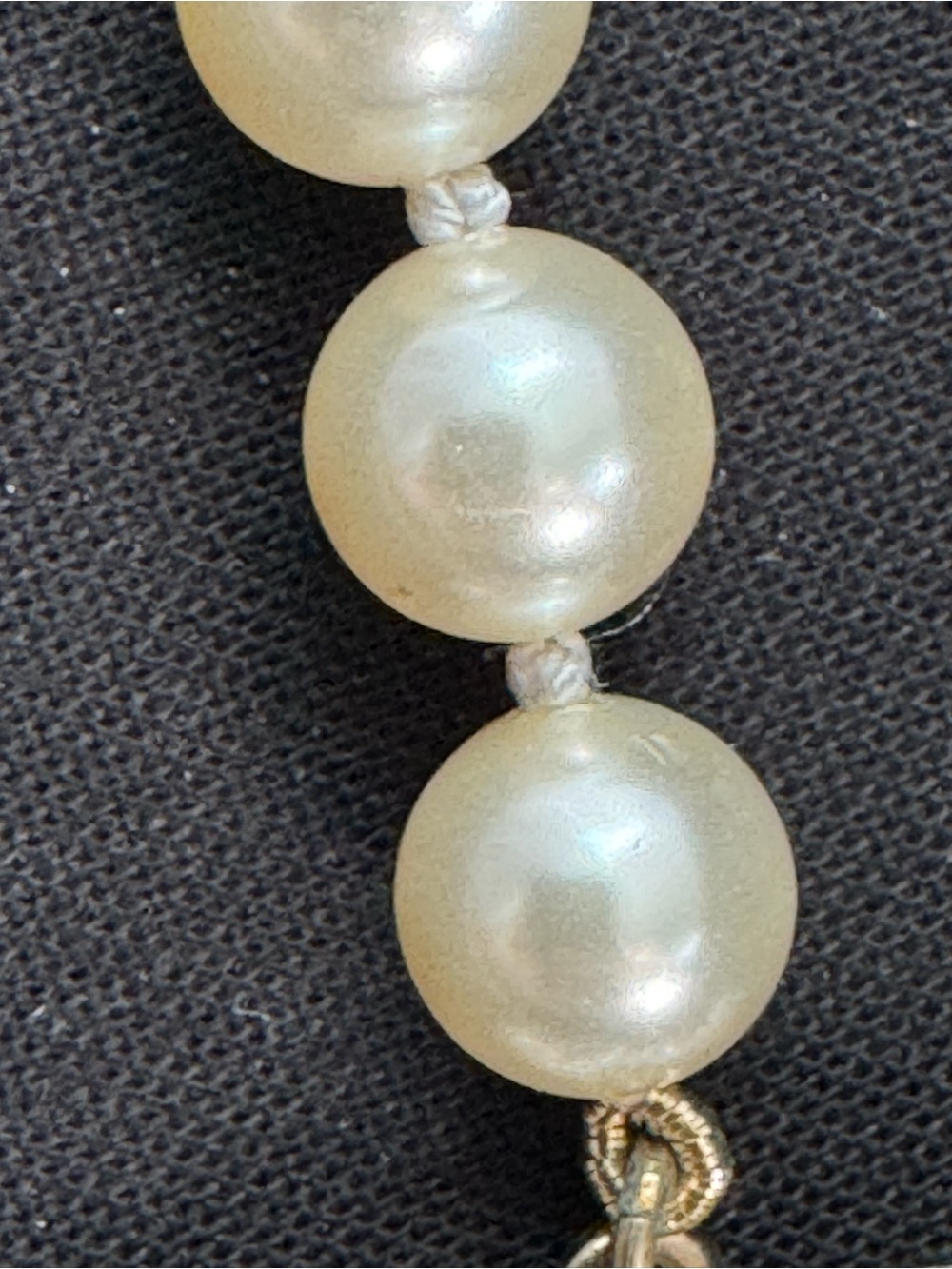 Chanel 100th Anniversary Pearl and Crystal CC Logo Necklace in Ivory and Gold - Picture 4 of 14